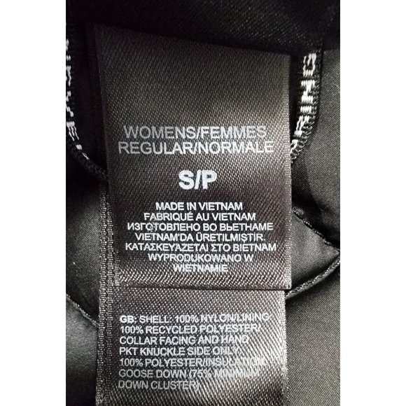 The North Face Women Black Quilted Hooded Jacket Full Zip Down Filled Size Small - Picture 14 of 16